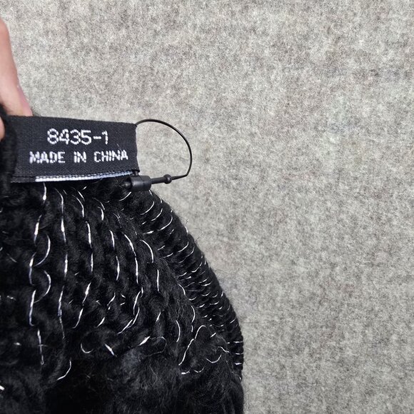 Lot of Womens Knitted Infinity Scarf Acrylic Beige Fringe Detailing Tassels - Picture 10 of 14